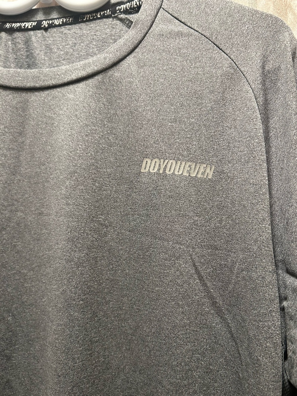 DOYOUEVEN Men's Long Sleeve Performance Shirt - Gray, Size XL